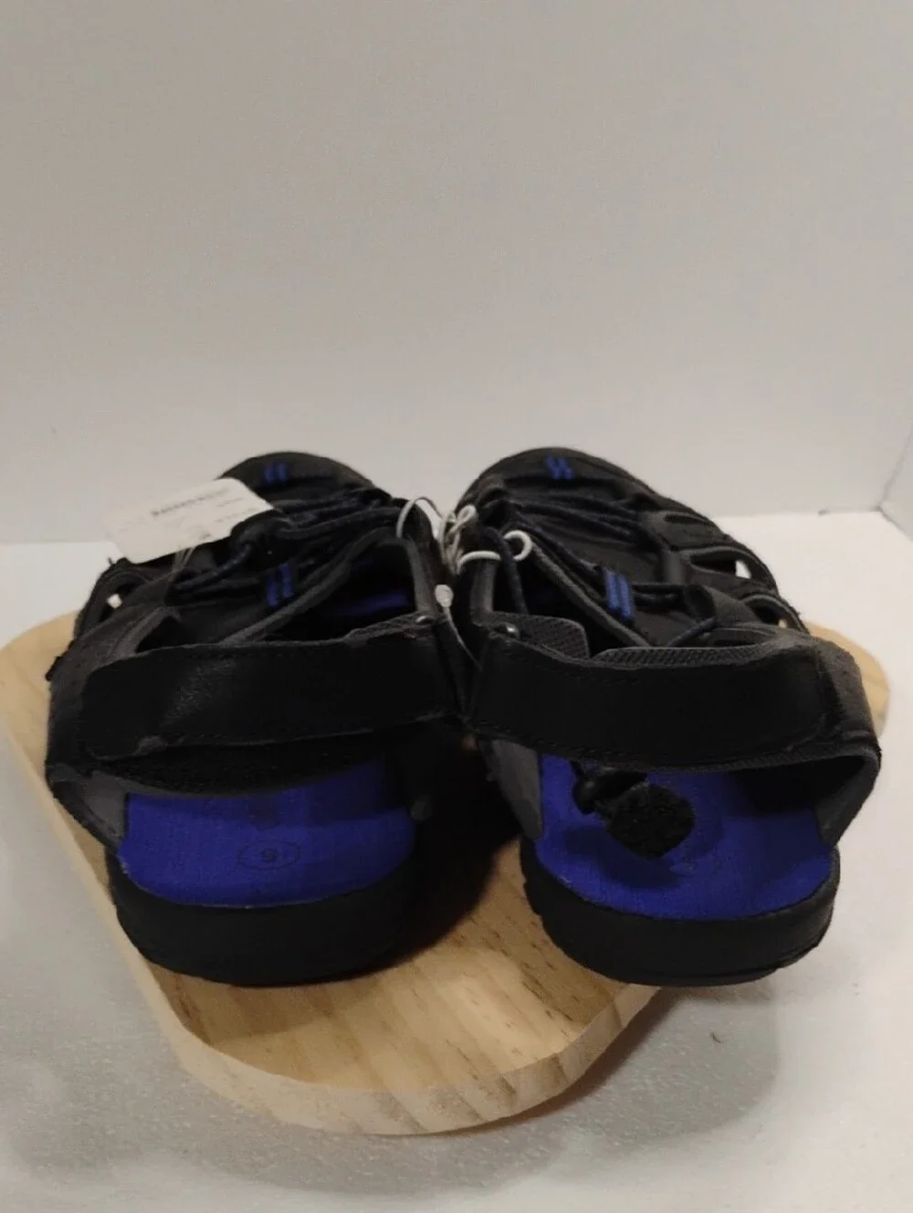 Cherokee Black and Blue Closed-Toe Kids Sandals